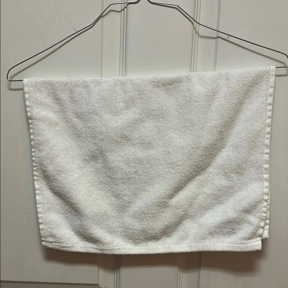 White Hand Towel with Braves Logo